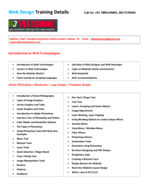 Online Learning Program: Web Design course