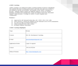 Online Learning Program: Electronics Coaching