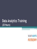 Weekday Program: Data Analytics Training