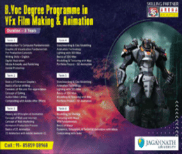 Bachelor of Vocational Studies [B.Voc.] (VFX Film Making & Animation)