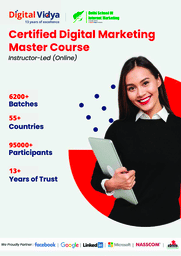 Digital Vidya Digital Marketing Master Program For 1 Year - Regular