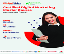 Digital Vidya Digital Marketing Master Program For 1 Year - Regular