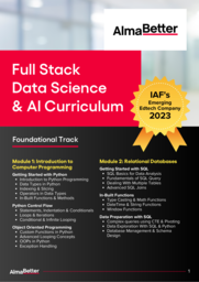 Certification in Full Stack Data Science and AI