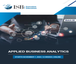 Applied Business Analytics by Indian School of Business