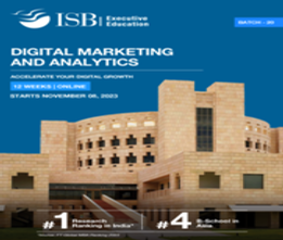 Digital Marketing and Analytics by Indian School of Business
