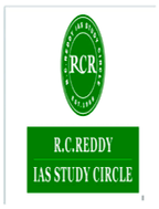 RC Reddy IAS Study Circle Brochure