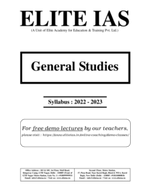 ELITE IAS Courses Overview