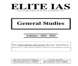 ELITE IAS Courses Overview