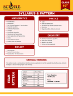 Sri chaitanya class 10th scholarship test Syllabus