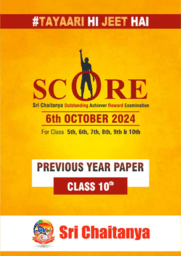 Sri chaitanya class 10th scholarship test Sample paper