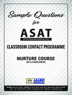 Allen ASAT Class XI Sample Paper