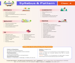 Allen Tallentex Class VI Syllabus