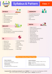 Allen Tallentex Class VII Sample Paper
