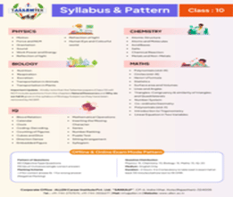 Allen Tallentex Class X Syllabus