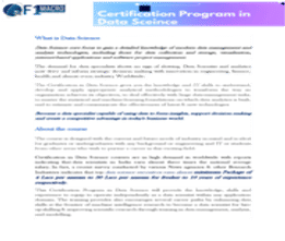 Data Science Program