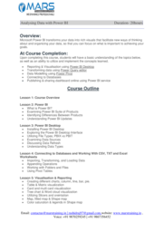 Power BI Course For 2 Months - Online + Recorded