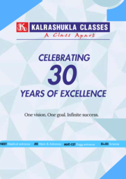 Kalrashukla Classes Prospectus