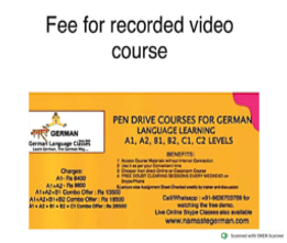 Namaste German Language Classes Brochure
