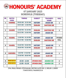 Honours Academy