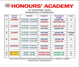 Honours Academy