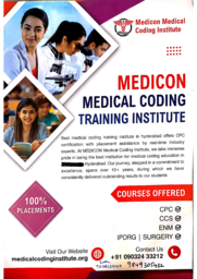 Medicon Medical Coding Training Institute Brouchure