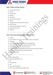 Harsha Trainings