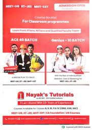 Nayak Tutorial institute Brochure