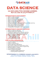 Datahill solutions