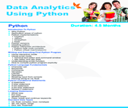data analytics using python