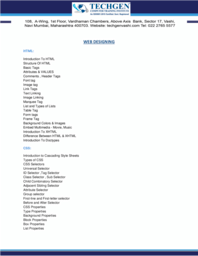 Web Designing Brochure