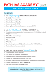 UPSC Extra Services