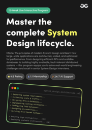 GeeksforGeeks System Design Course