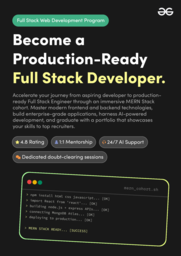 GeeksforGeeks MERN Full Stack Course