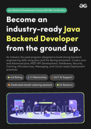 GeeksforGeeks Java Backend Course