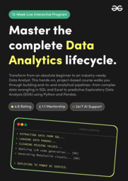 GeeksforGeeks Data Analytics Course
