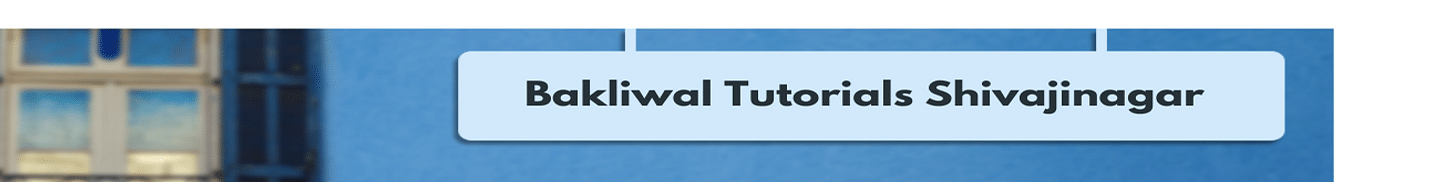 Bakliwal Tutorials IIT (Shivajinagar): Courses & Fees