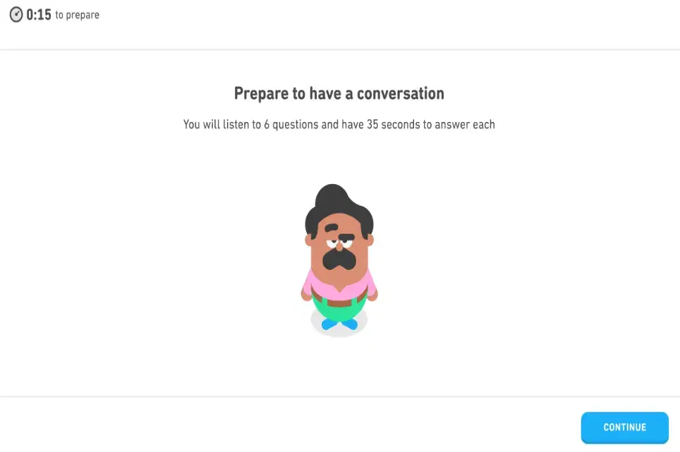 Duolingo exam pattern