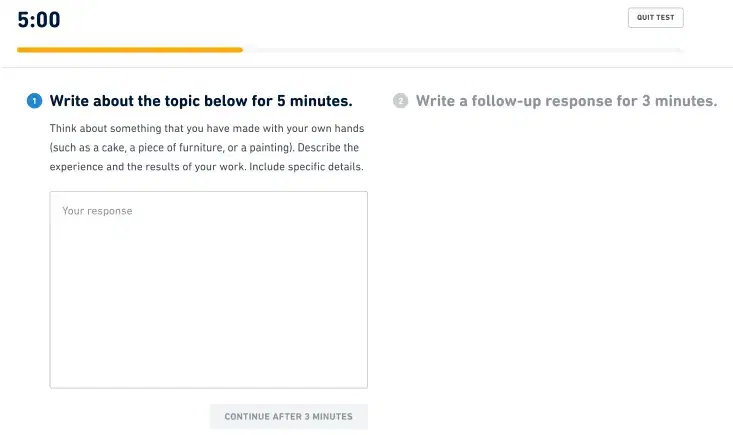 Duolingo exam pattern
