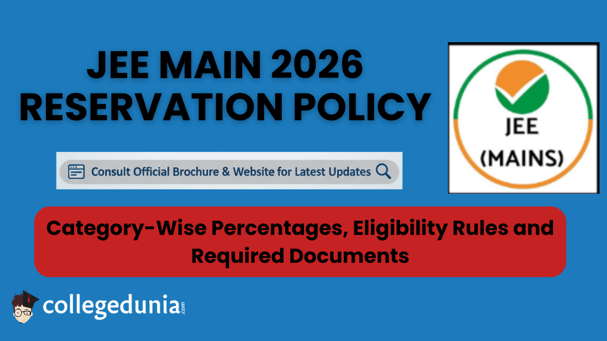 JEE Main 2026 Reservation Policy
