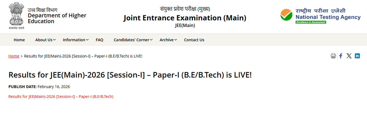 jee main result
