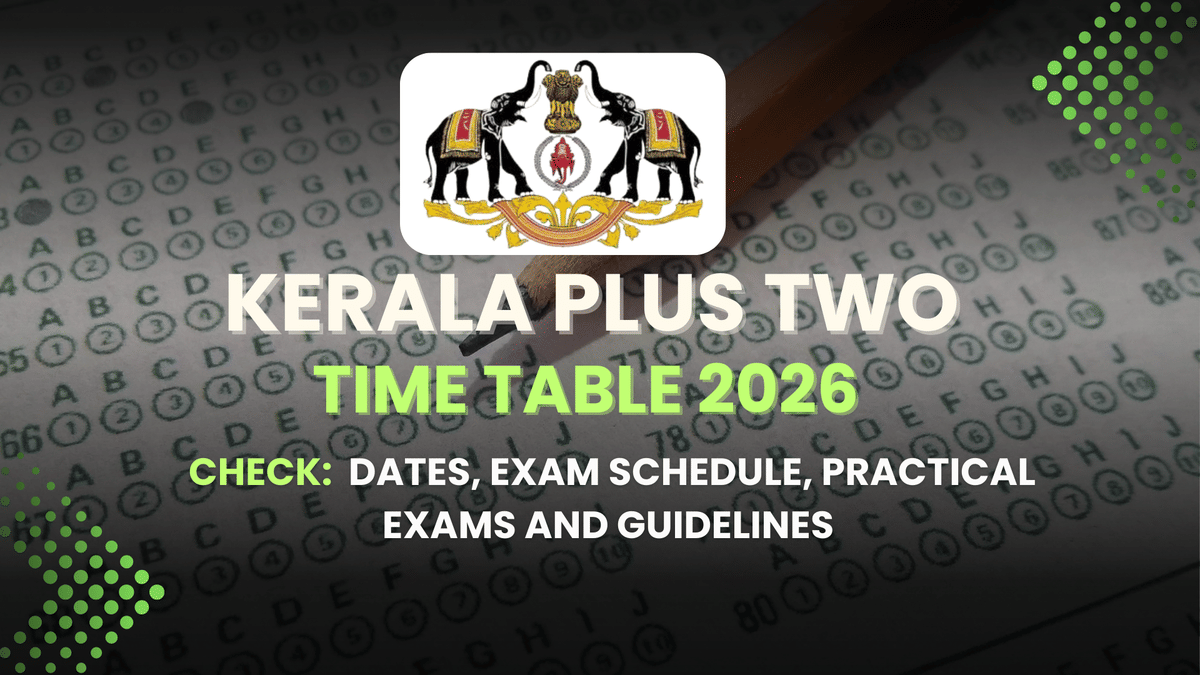 Kerala Plus Two Time Table