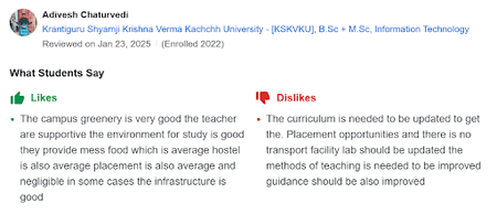 KSKVKU Student Review