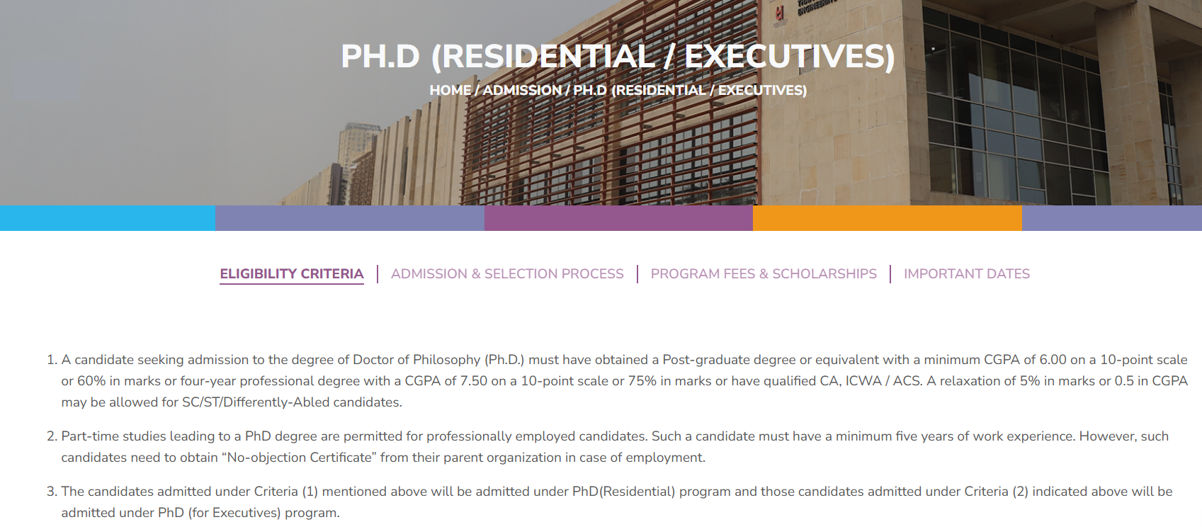 LMTSM PhD Admission 2027 Key Details