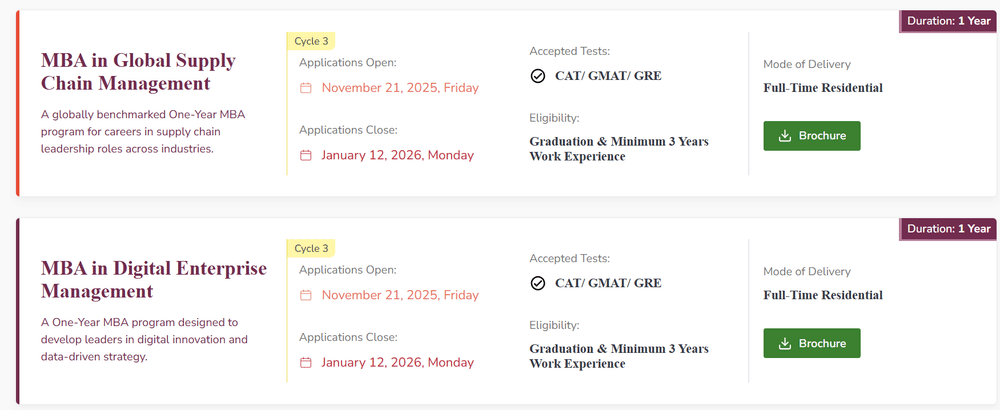 IIM Udaipur Begins Cycle 3 Admissions for 1 Year MBA 2026
