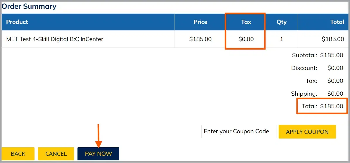 Michigan English Test Cost 2026
