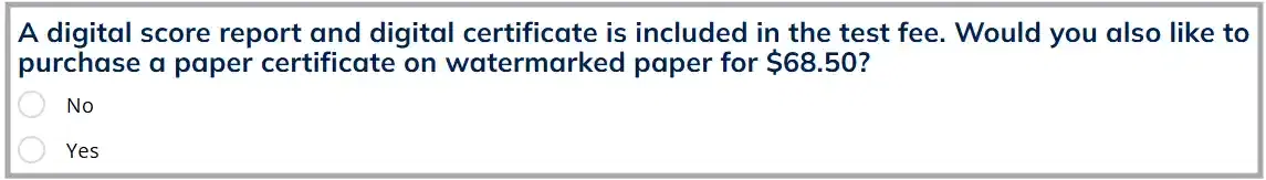 Michigan English Test Fee 2026