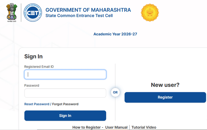 MHT CET Application