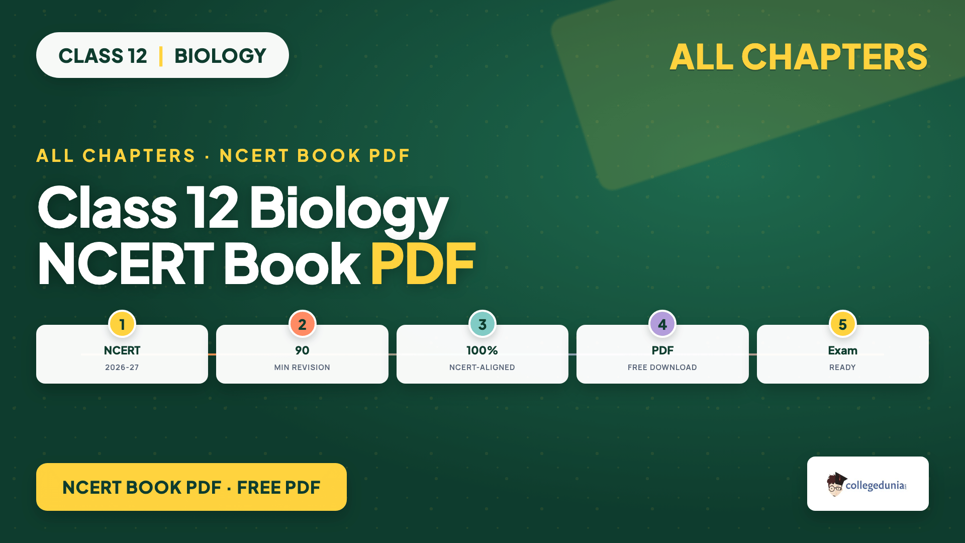 Class 12 Biology NCERT Book PDF