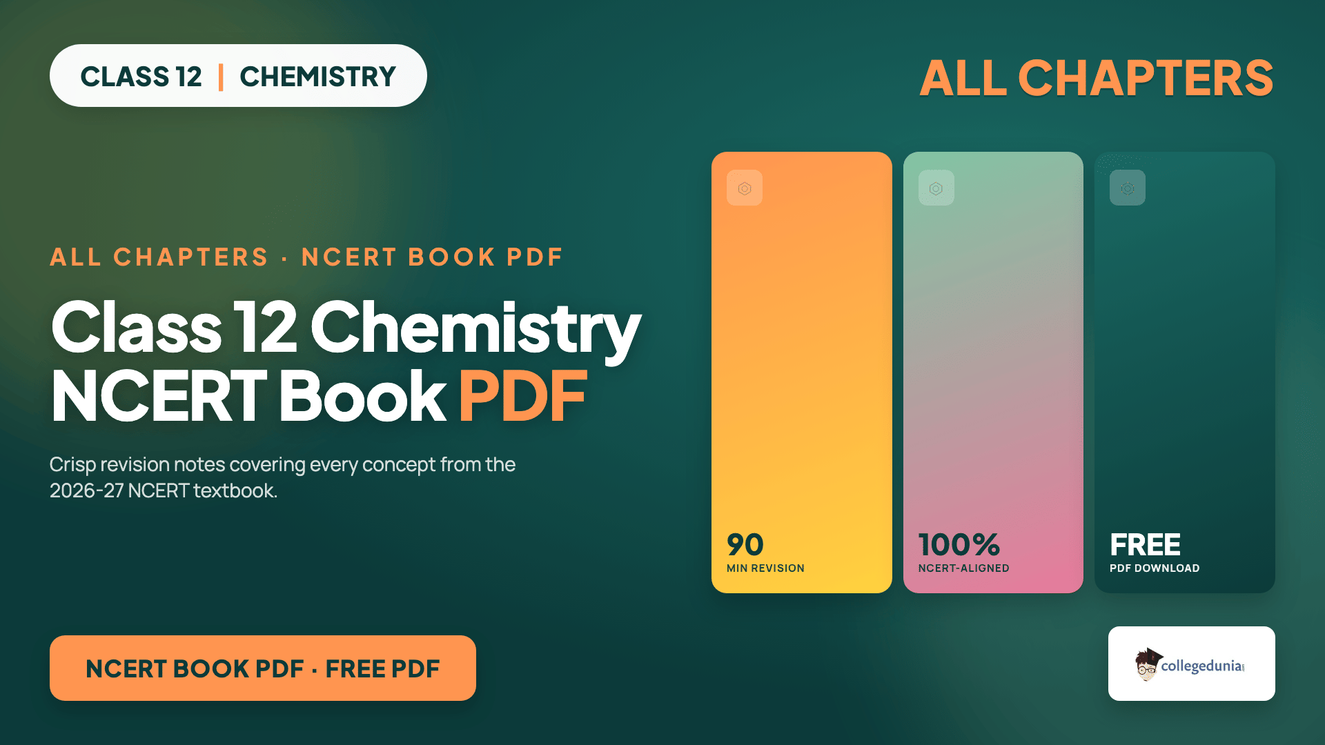 Class 12 Chemistry NCERT Book PDF