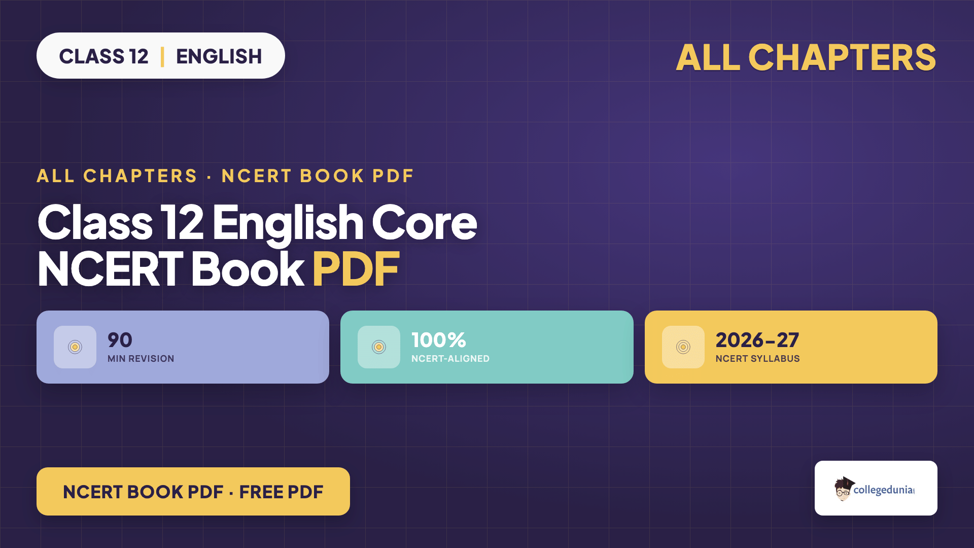 Class 12 English Core NCERT Book PDF